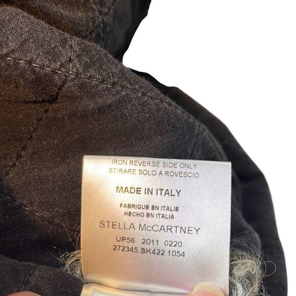 Stella McCartney made in Italy back, zip gray puffer shirt - Picture 4 of 4